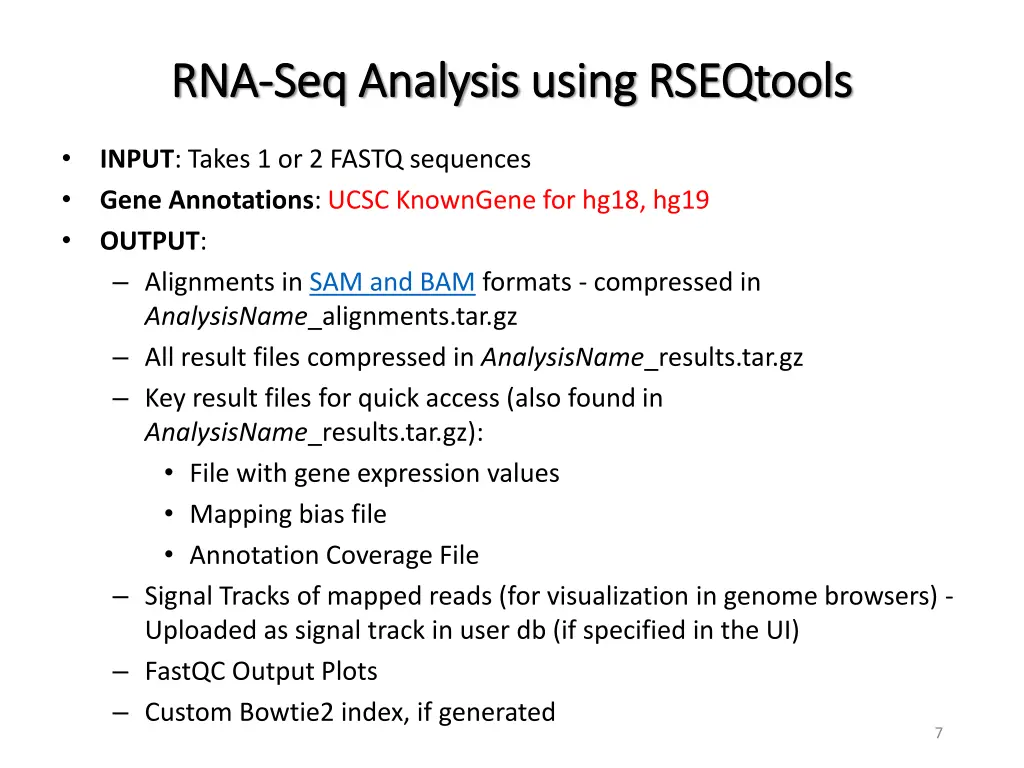 rna rna seq analysis seq analysis using