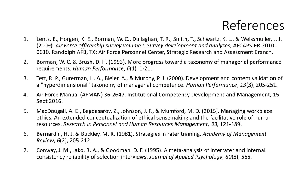 references