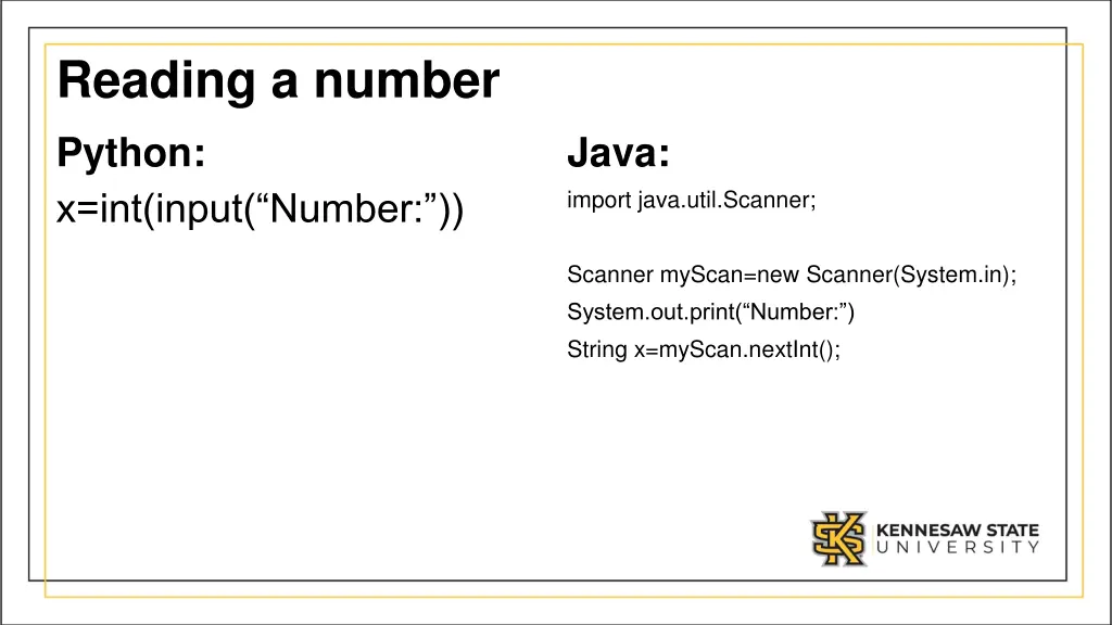 reading a number python x int input number
