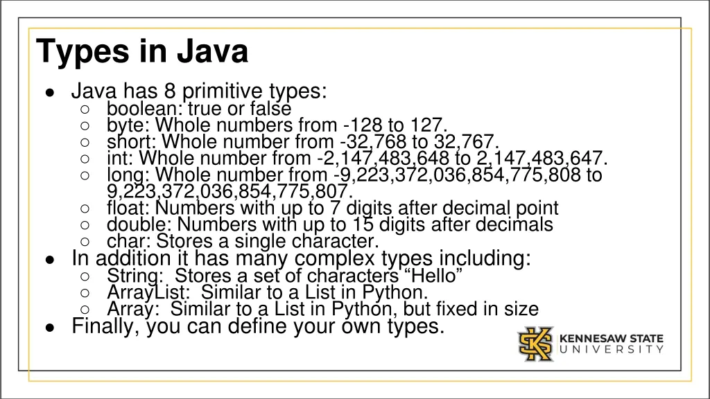 types in java java has 8 primitive types boolean