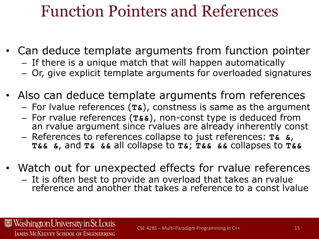 function pointers and references