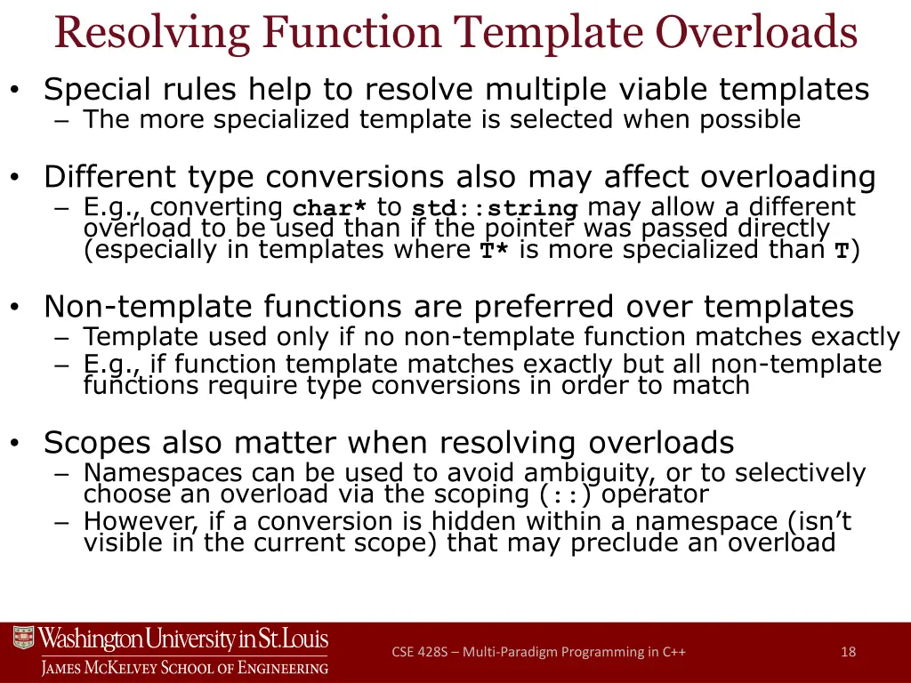resolving function template overloads special