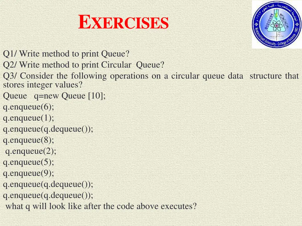 e xercises