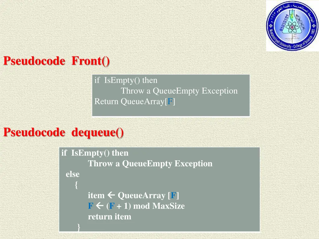 pseudocode front 1