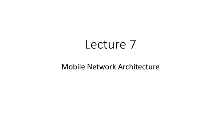 lecture 7