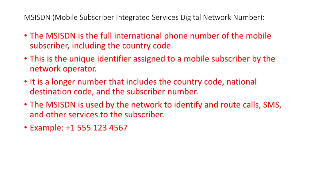 msisdn mobile subscriber integrated services
