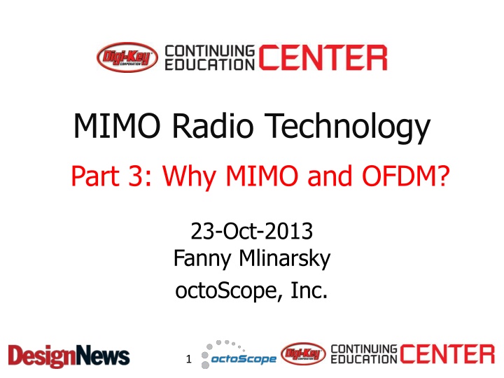 mimo radio technology part 3 why mimo and ofdm