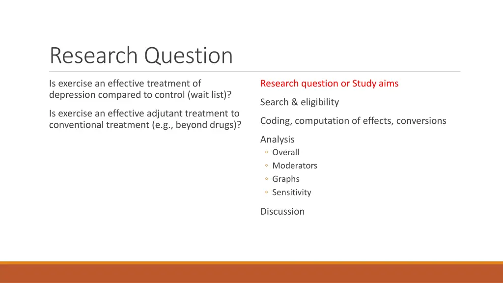 research question