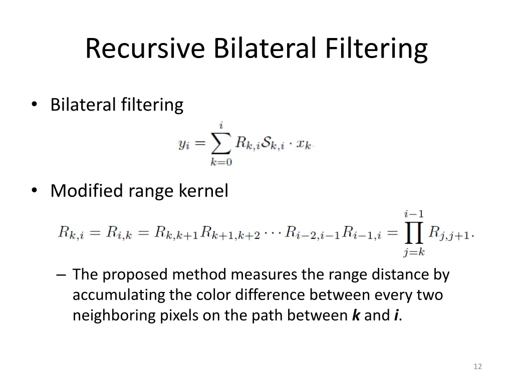 recursive bilateral filtering 1