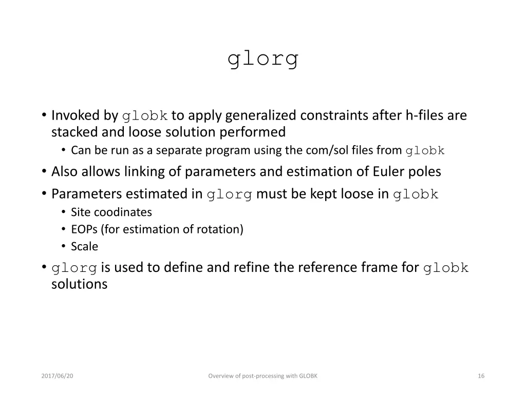 glorg