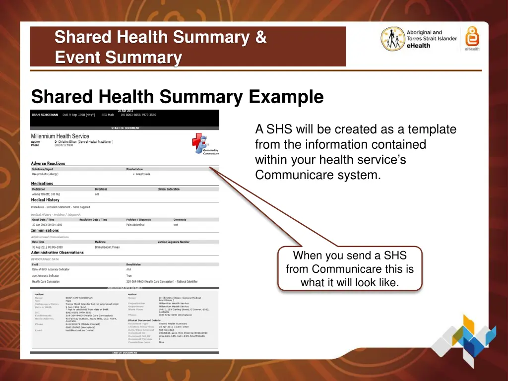shared health summary event summary 2