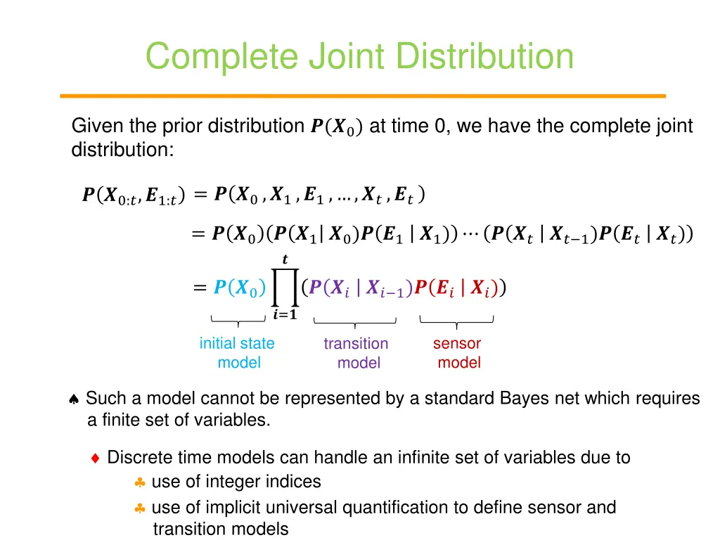 complete joint distribution