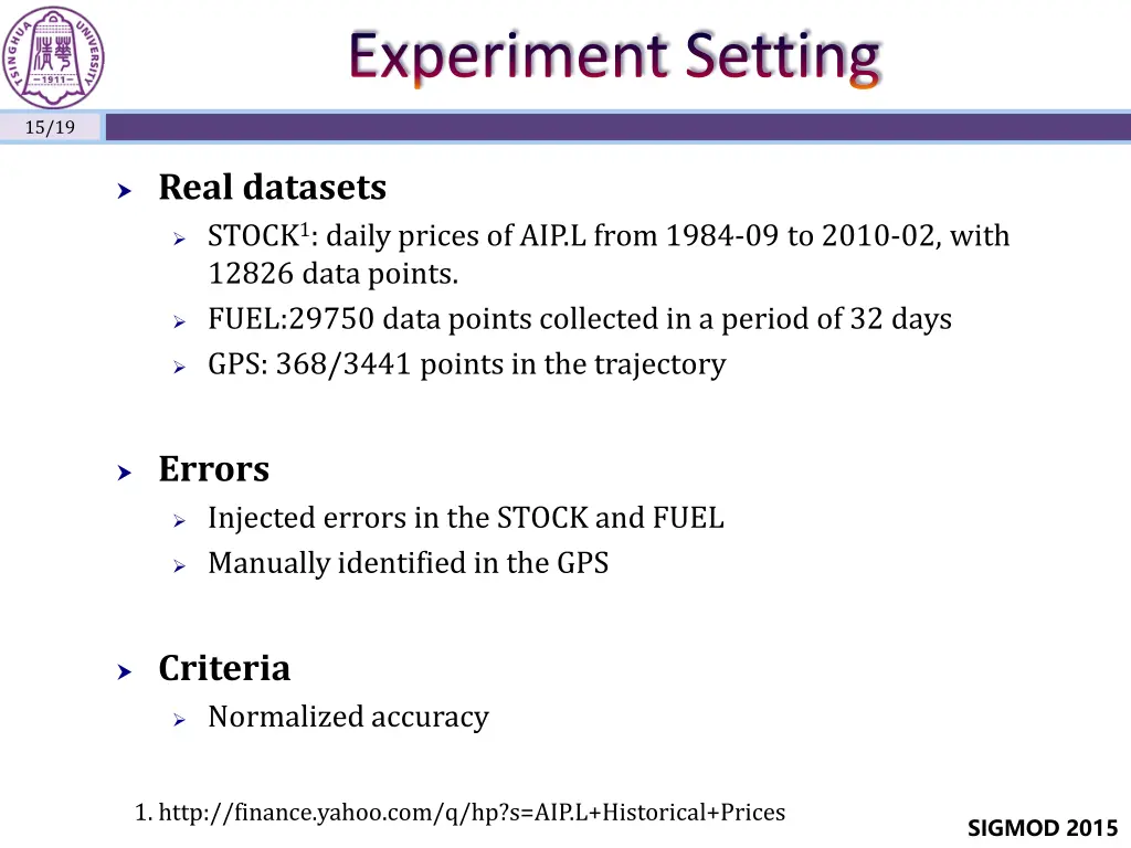 experiment setting