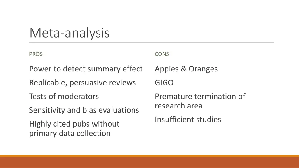 meta analysis