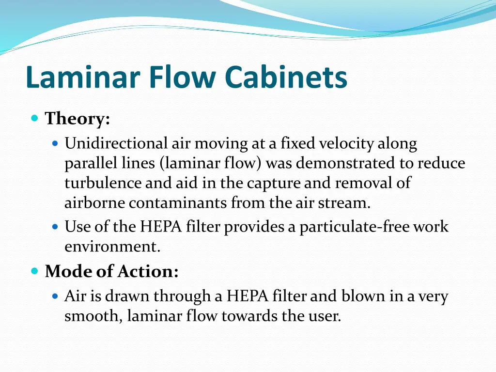laminar flow cabinets