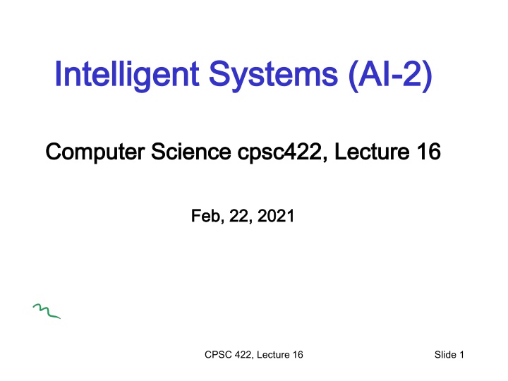 intelligent systems ai intelligent systems ai 2 2