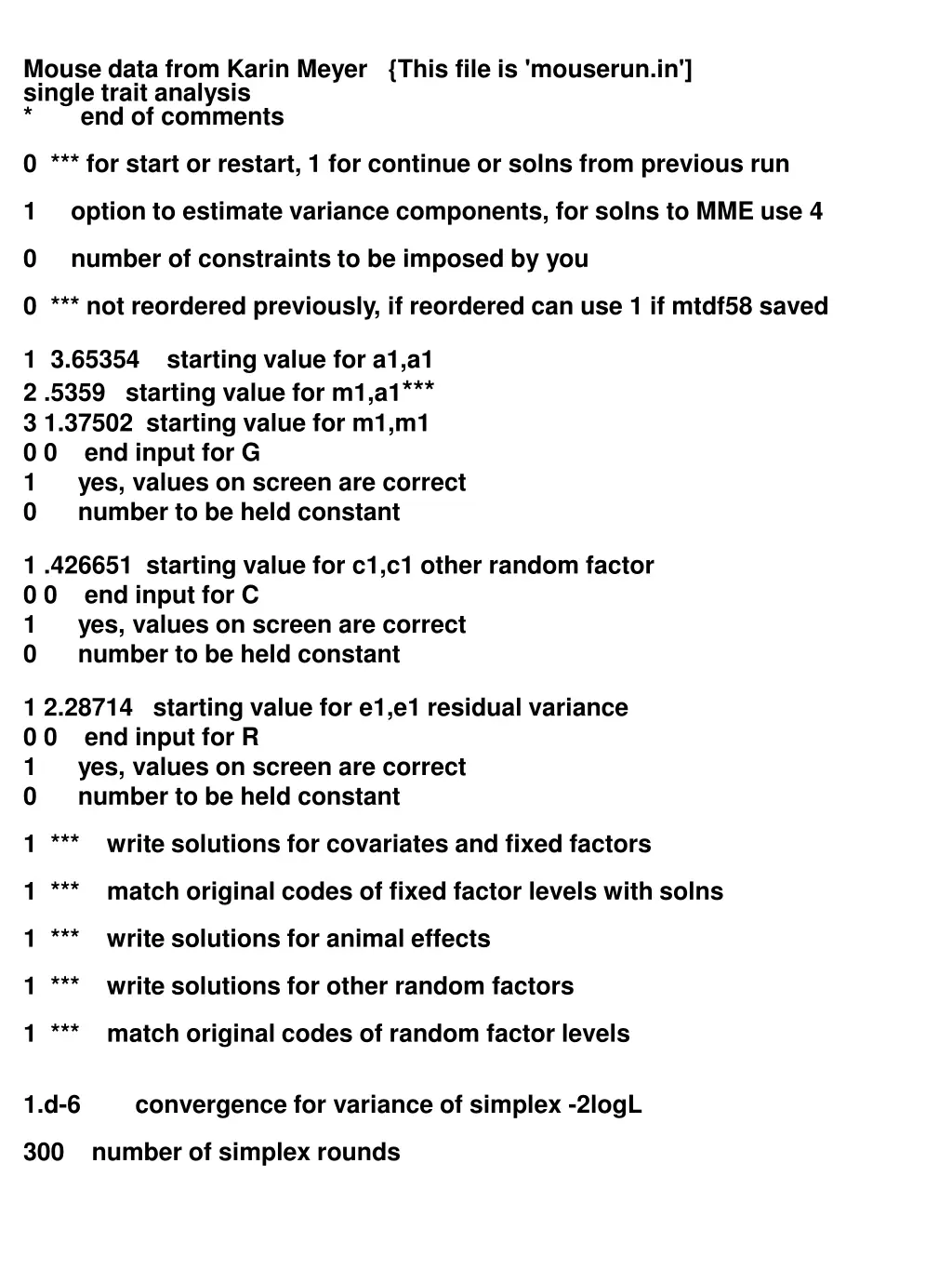 mouse data from karin meyer this file is mouserun