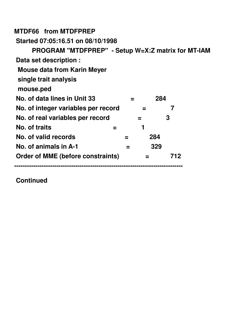mtdf66 from mtdfprep started