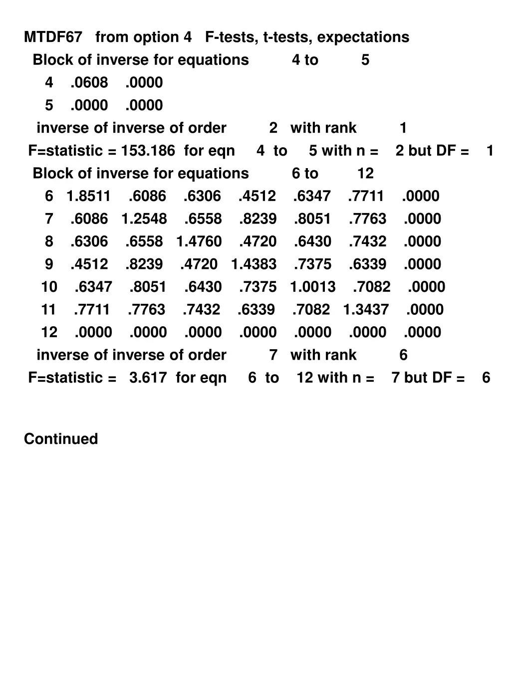 mtdf67 from option 4 f tests t tests expectations