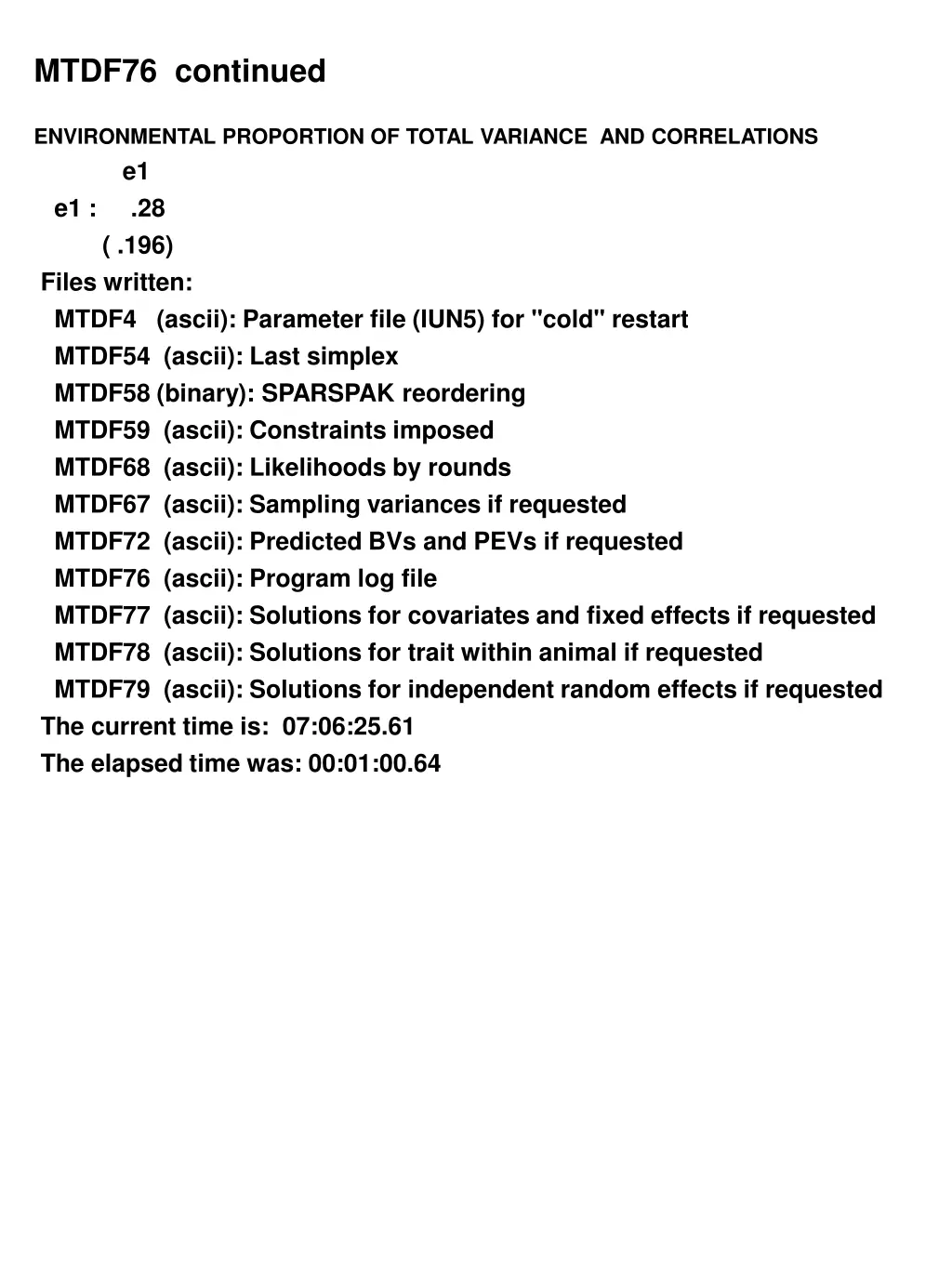 mtdf76 continued