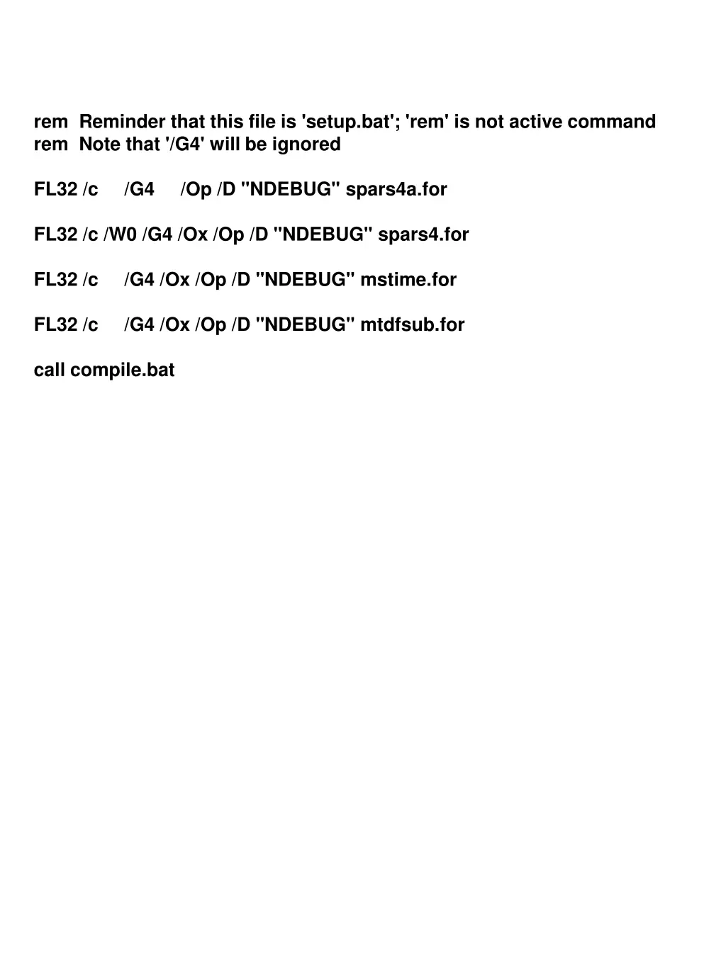 rem reminder that this file is setup