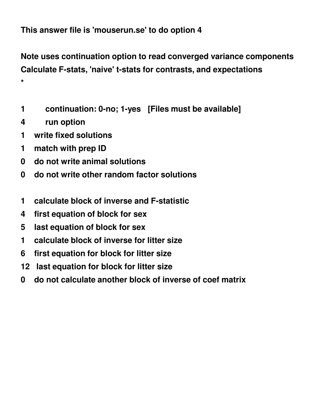 this answer file is mouserun se to do option 4