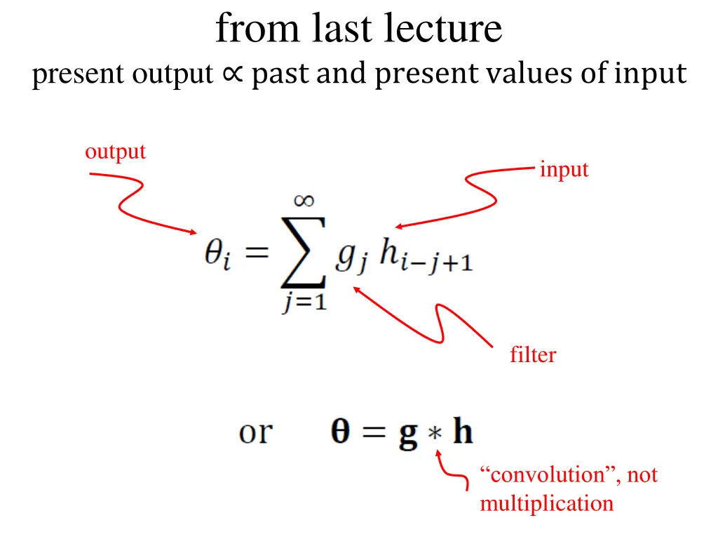 from last lecture