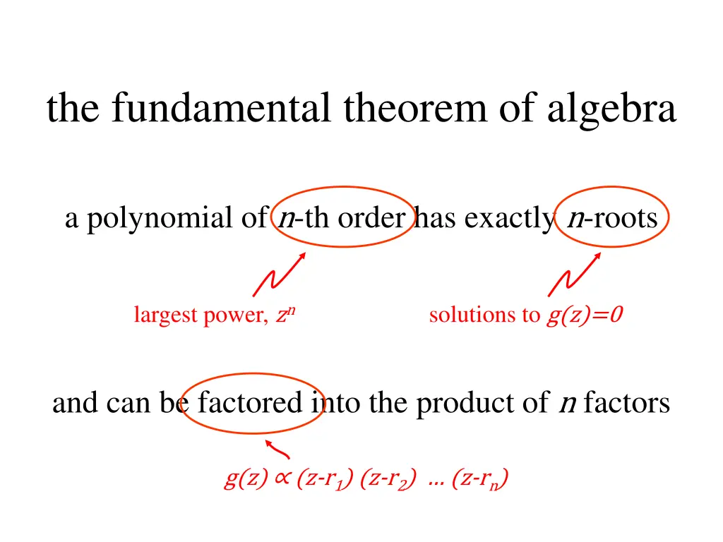 the fundamental theorem of algebra 1