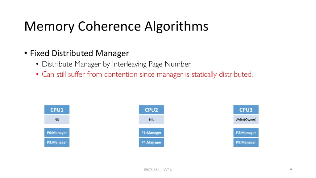 memory coherence algorithms 2