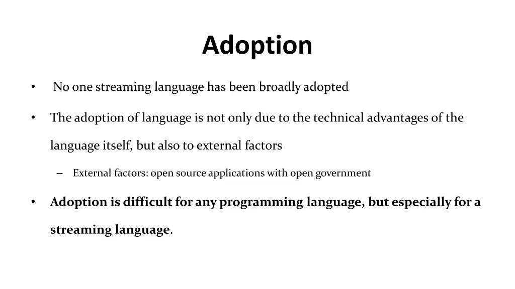 adoption