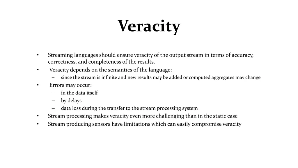 veracity