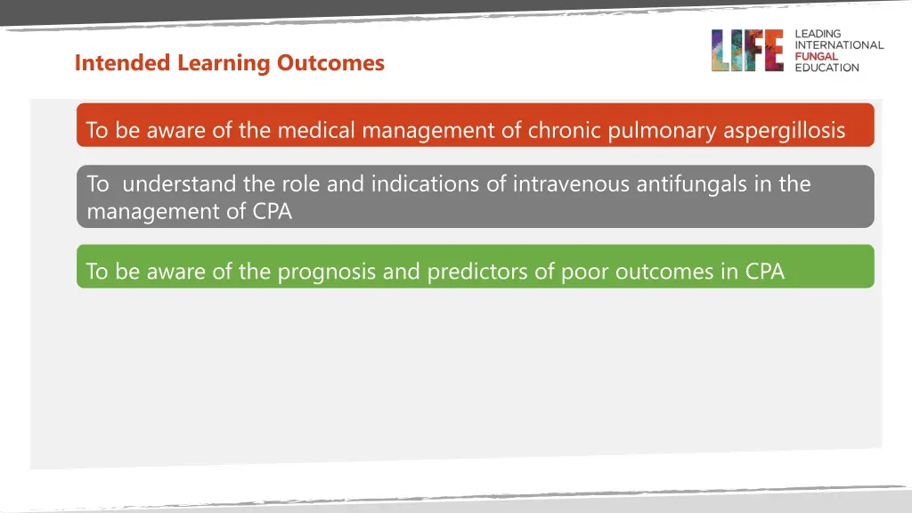 intended learning outcomes