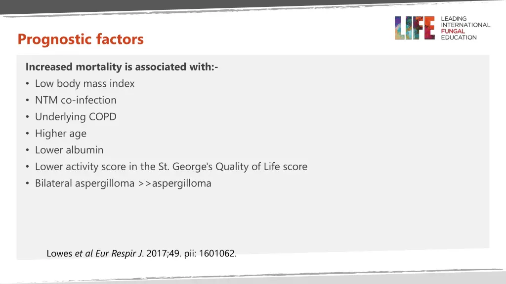 prognostic factors