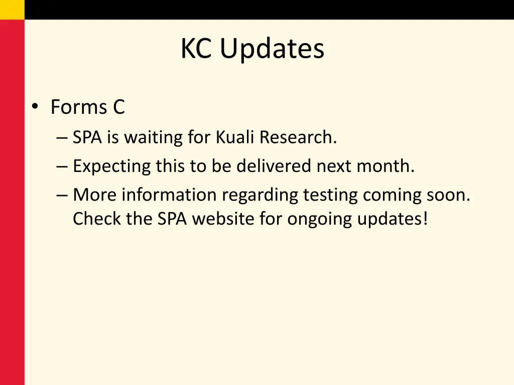 kc updates 1