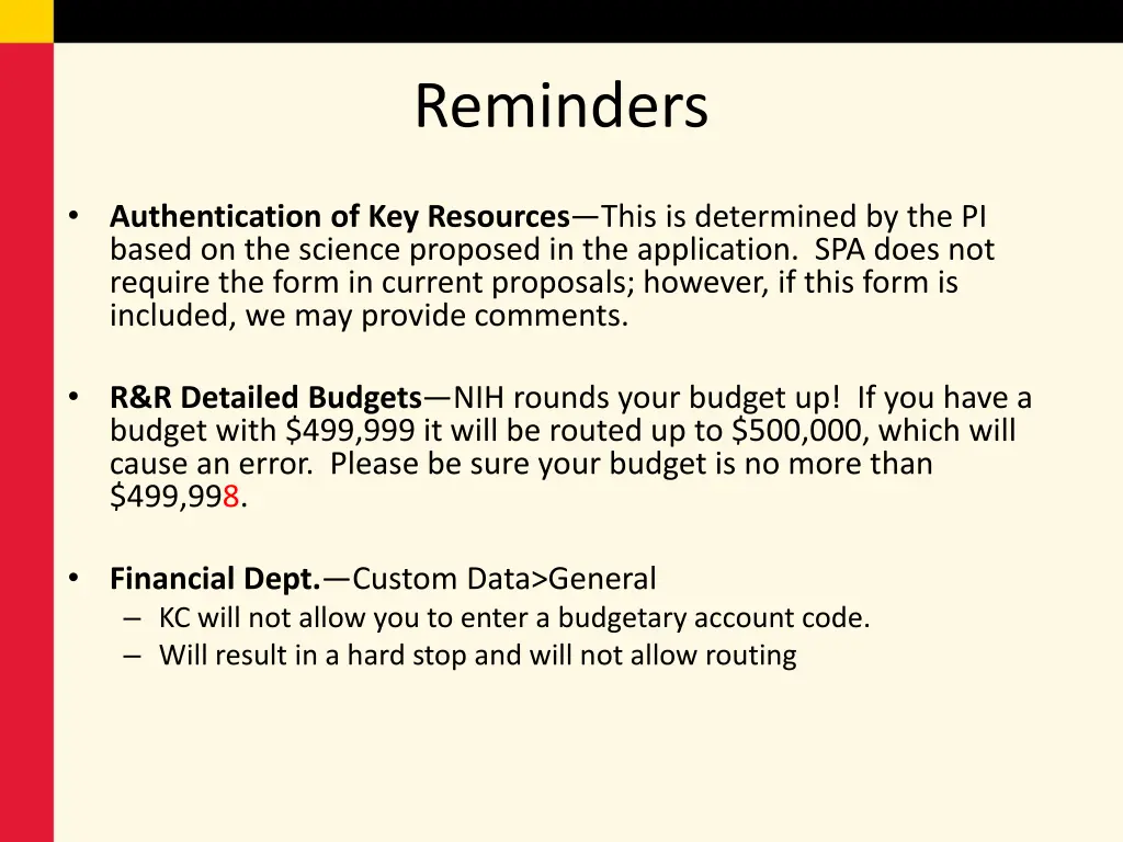reminders