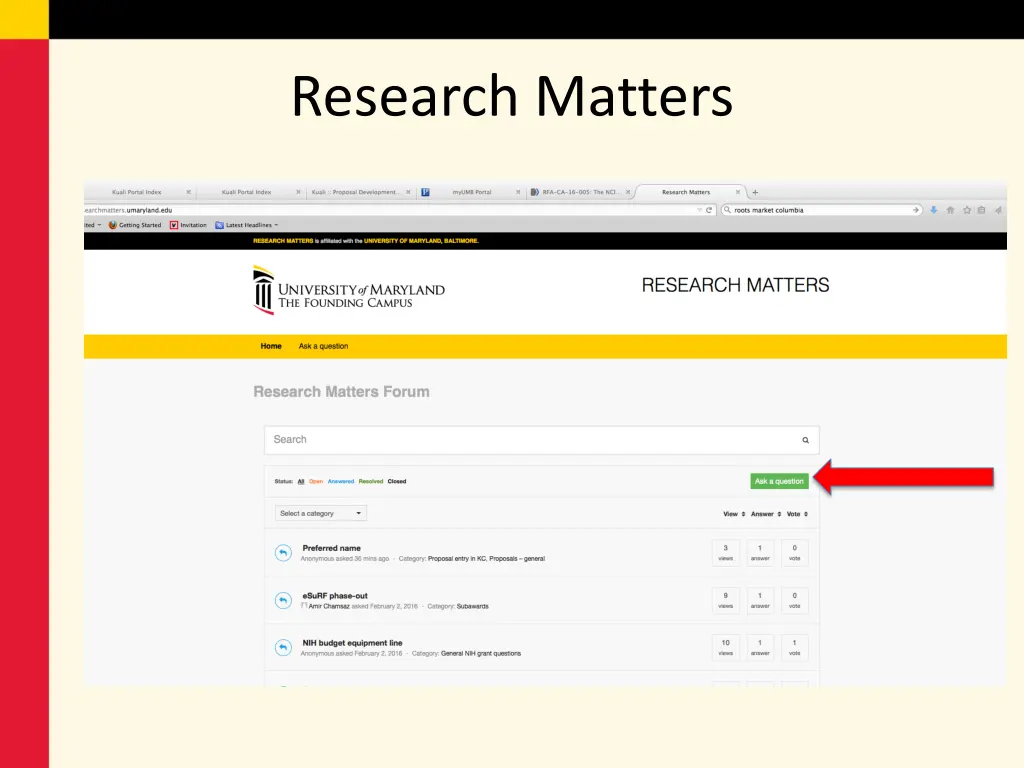 research matters