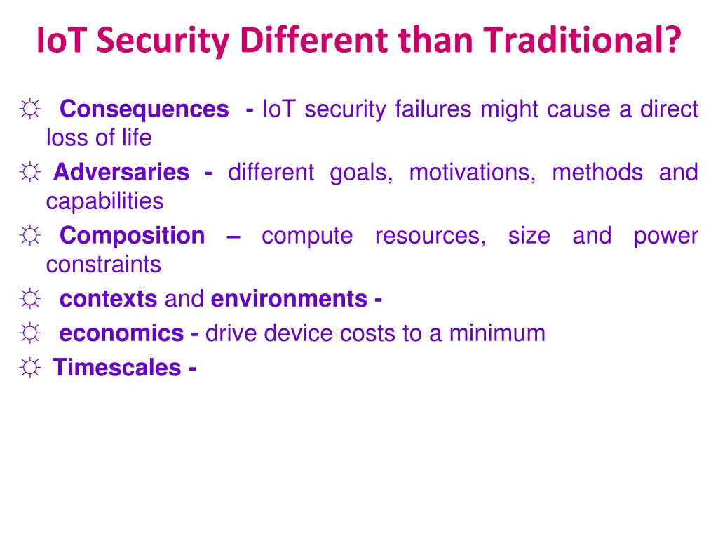 iot security different than traditional
