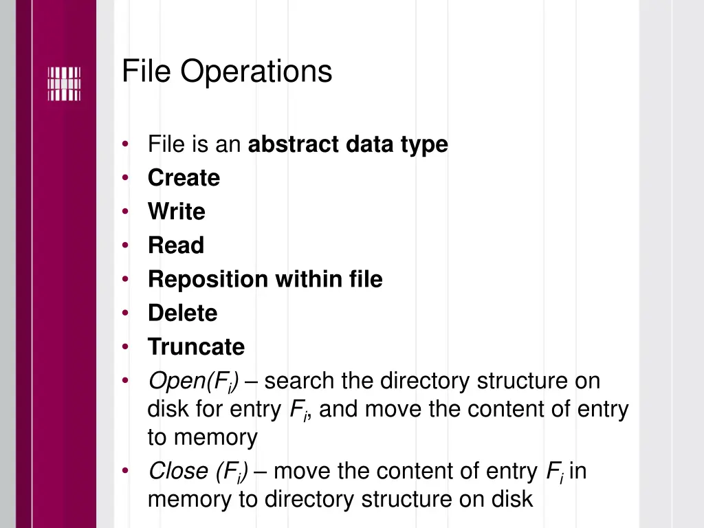 file operations
