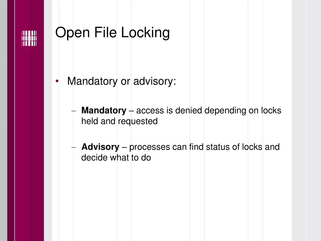 open file locking