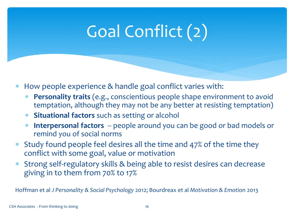 goal conflict 2