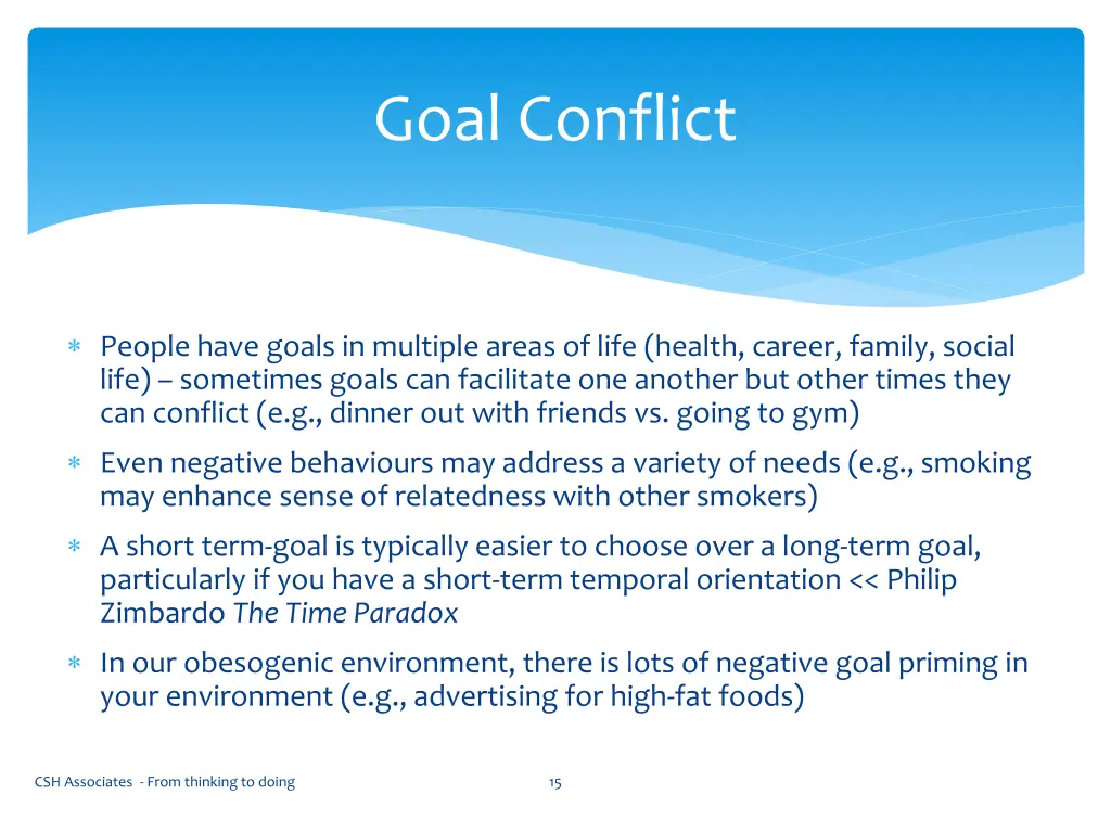 goal conflict