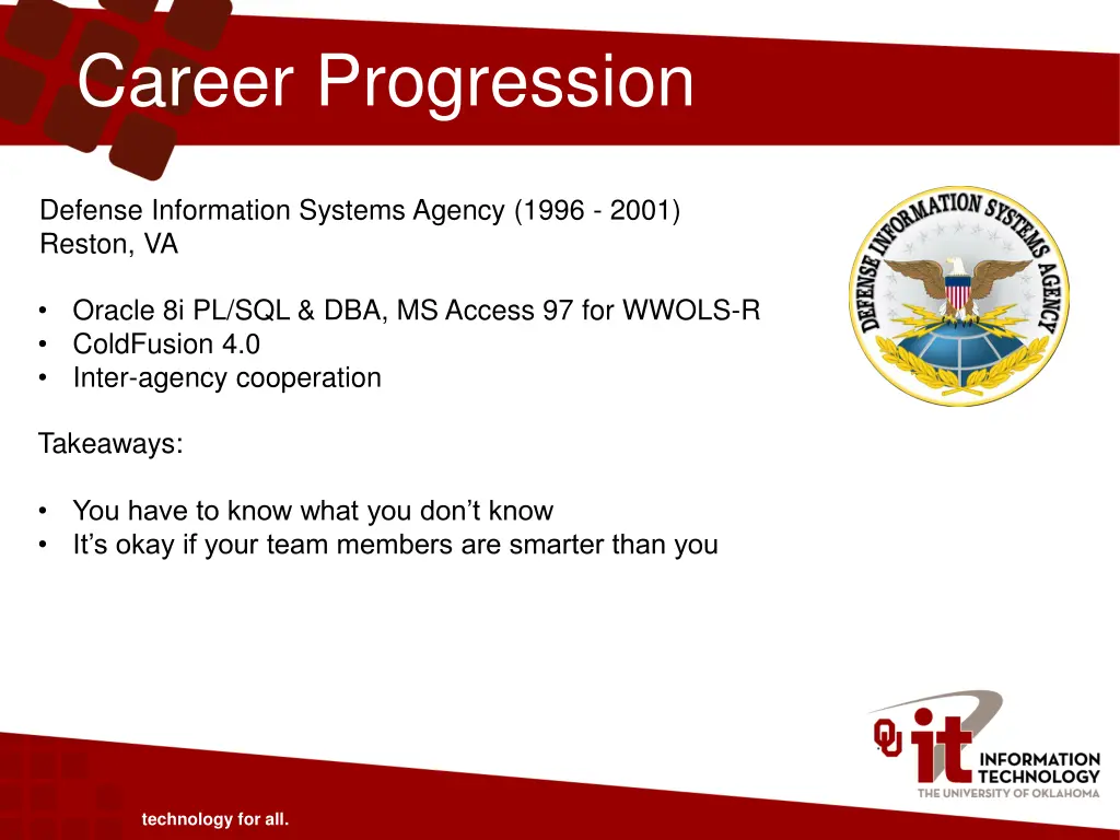 career progression 6