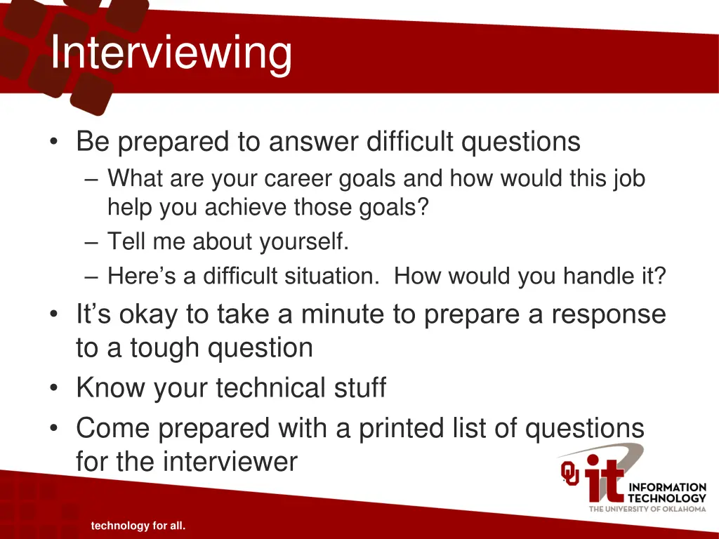 interviewing