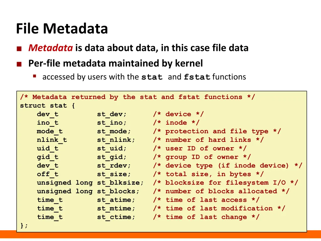 file metadata