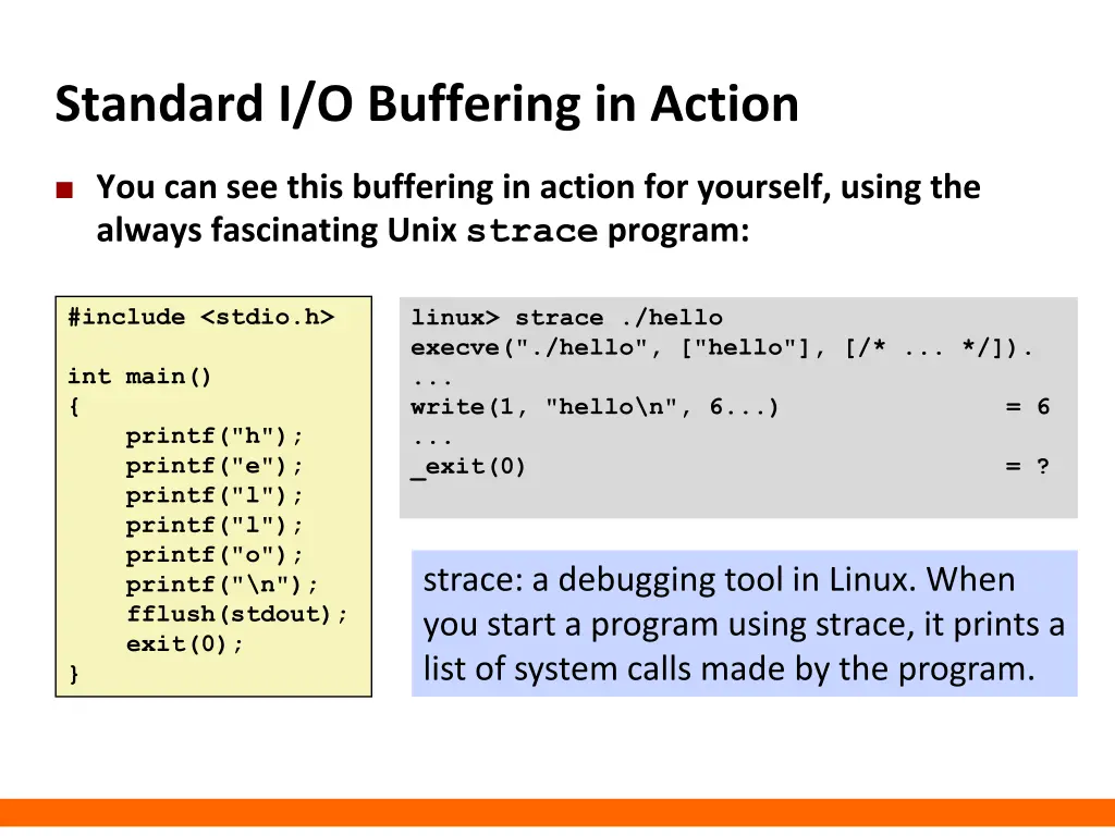 standard i o buffering in action