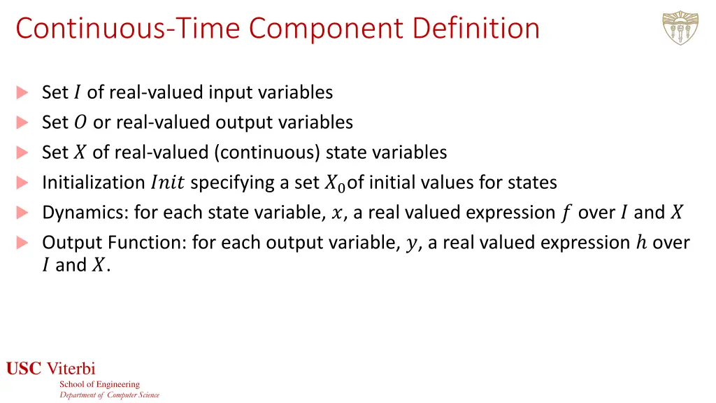 continuous time component definition