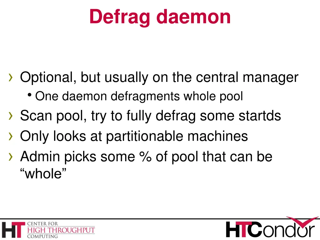 defrag daemon