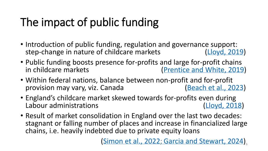 the impact of public funding the impact of public
