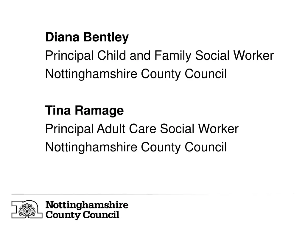 diana bentley principal child and family social
