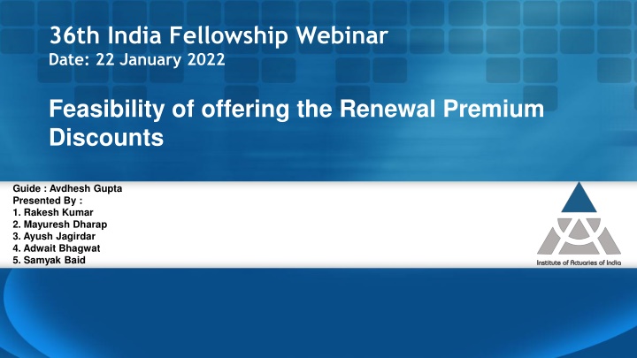36th india fellowship webinar date 22 january 2022